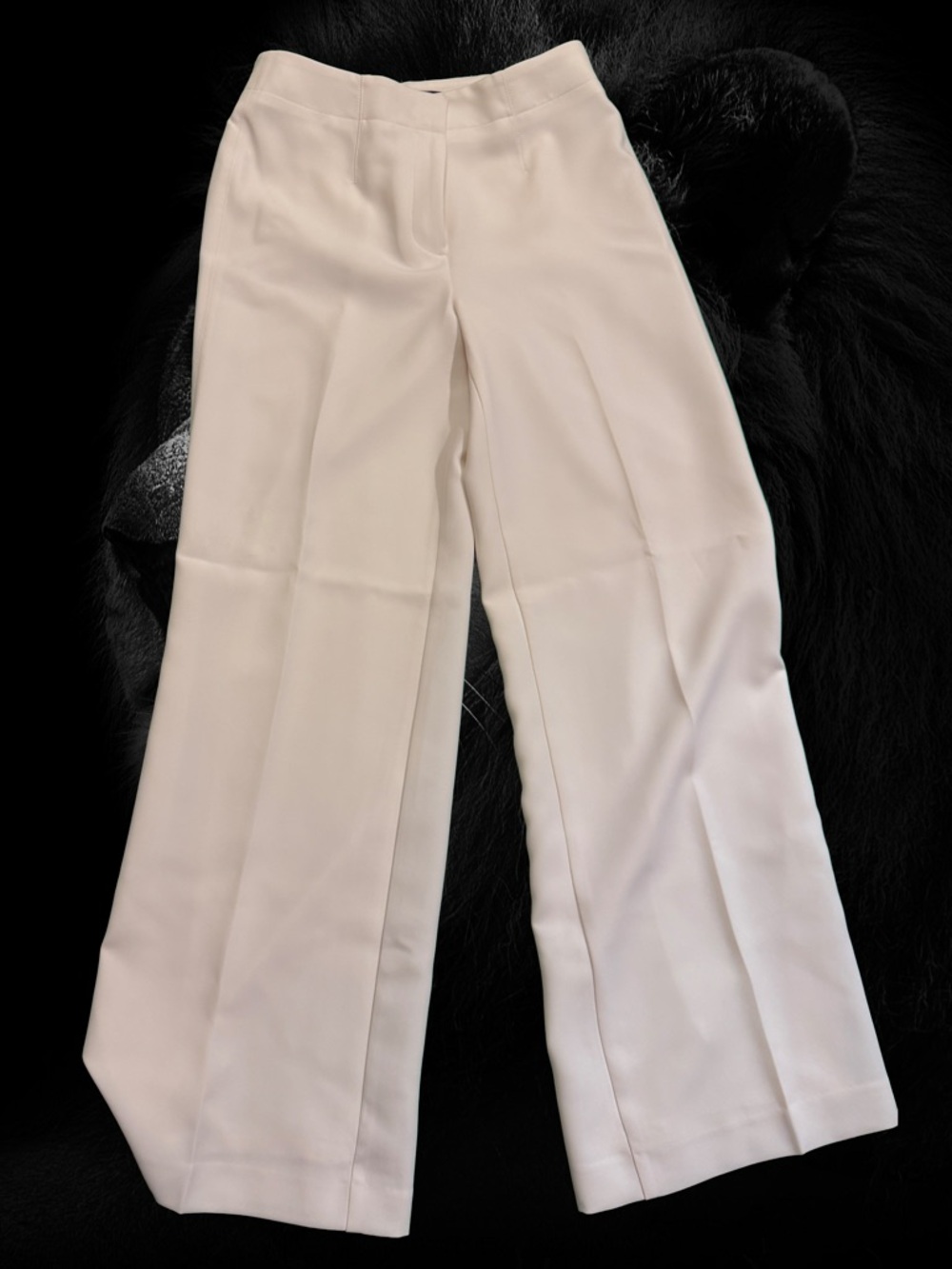 Ann Taylor Soft Cream Wide-Leg Pants - NEVER WORN
